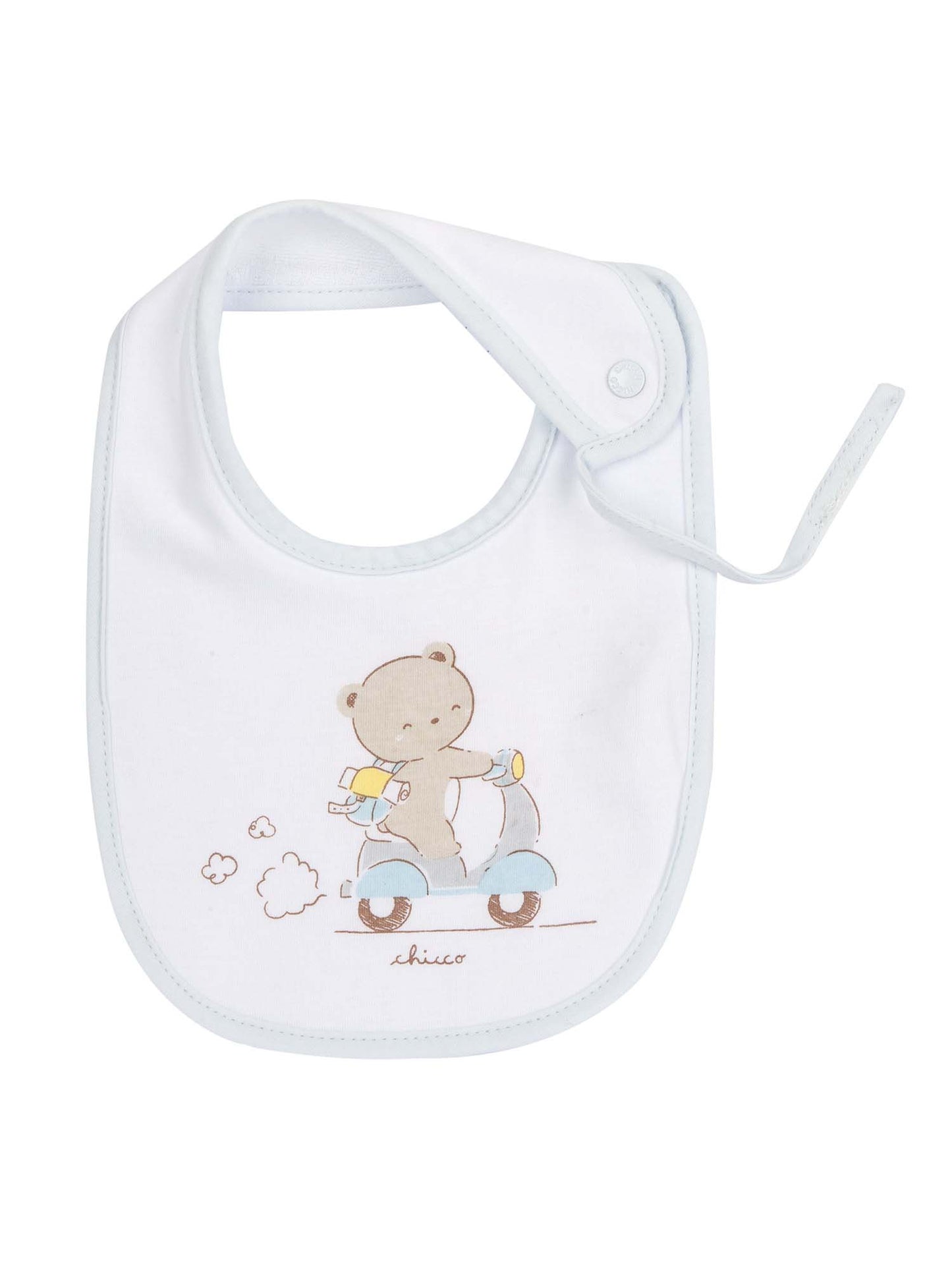 Chicco bavetta azzurra per  da bimba/o