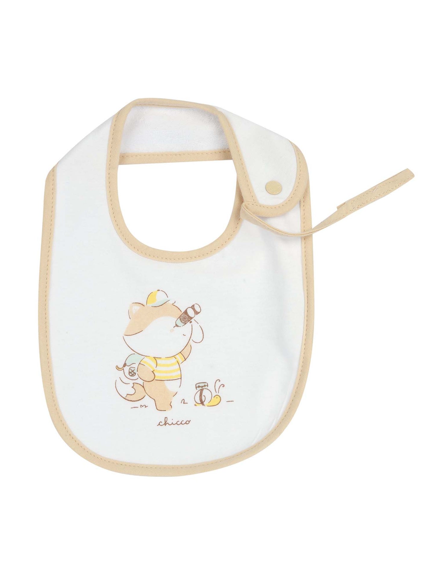Chicco bavetta da bimba/o bianca per