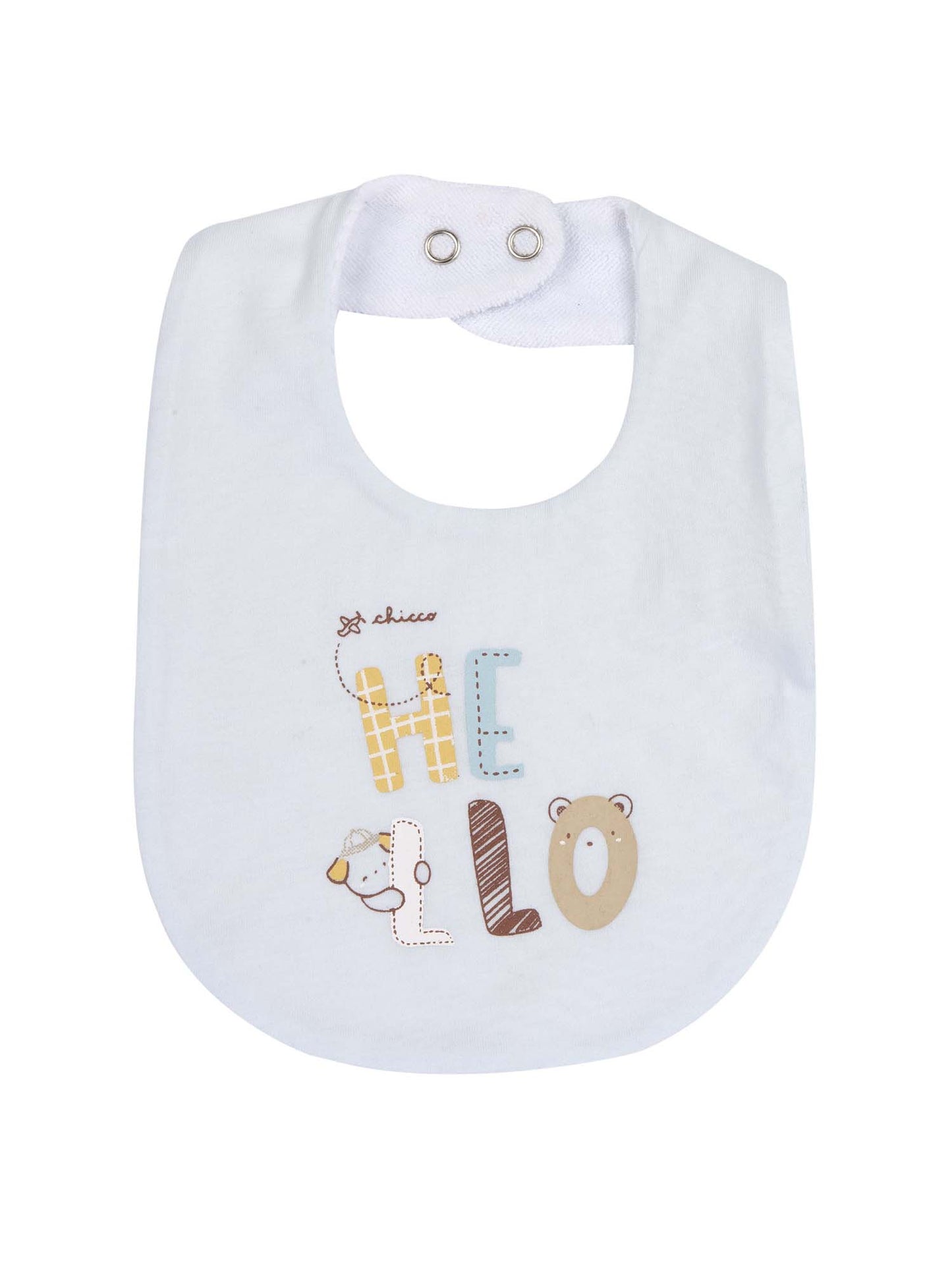 Chicco bavetta azzurra per bimbo da bimba/o
