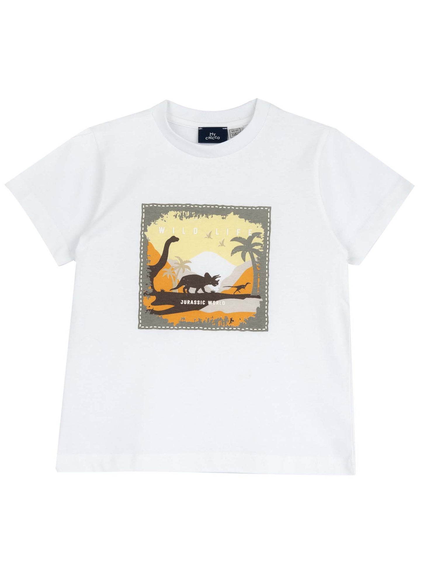T-shirt maniche corte Chicco bianca da bimba/o