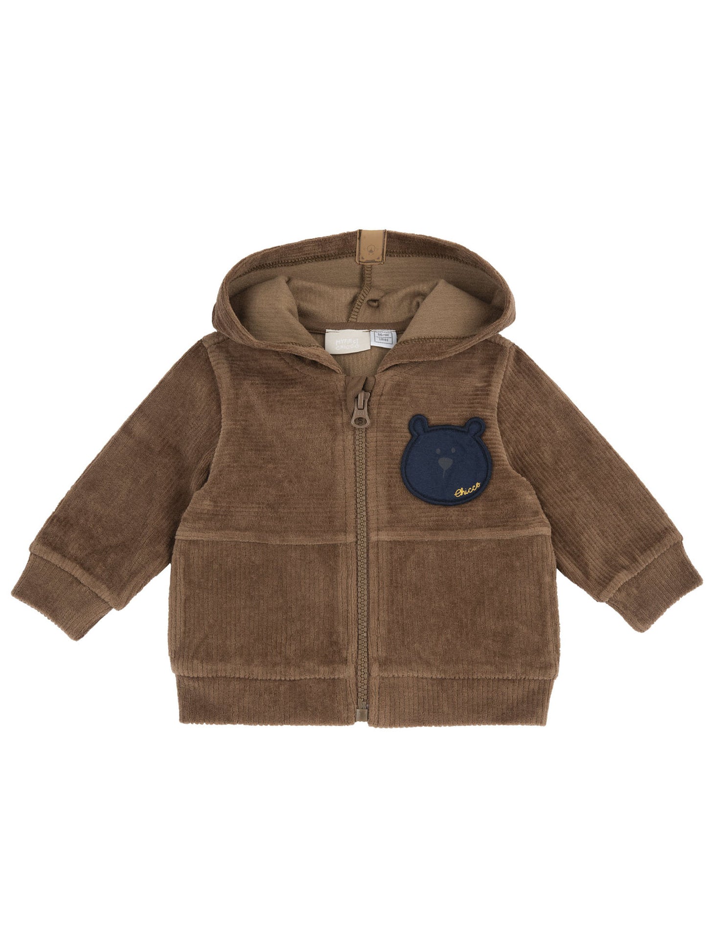 Chicco 09102474 066, felpa Unisex bambino marrone