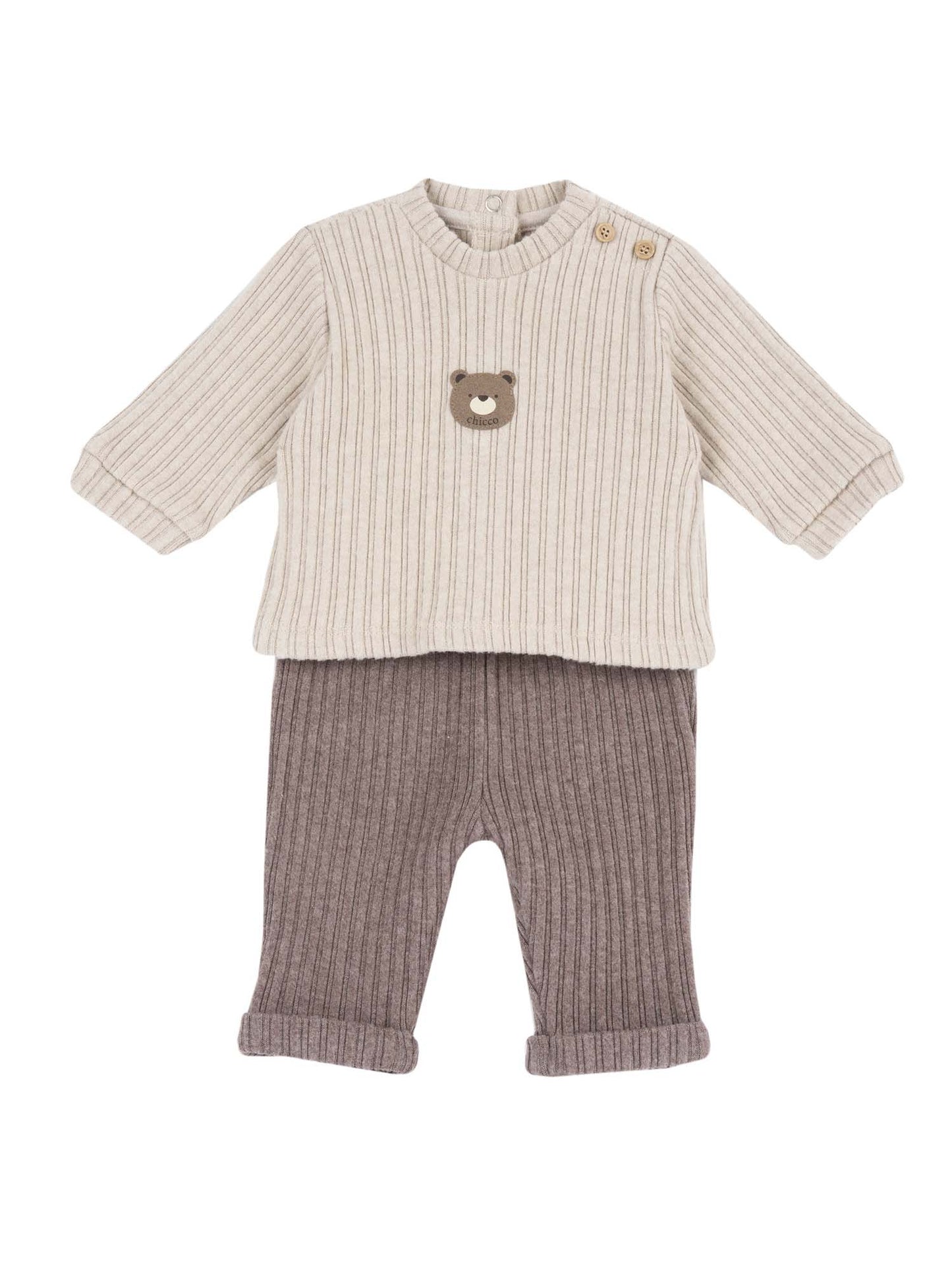Chicco 2 pz, tutina da unisex bambino beige