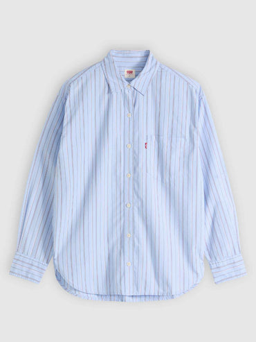 Levi's Harlie Boyfriend, camicia azzurra da donna