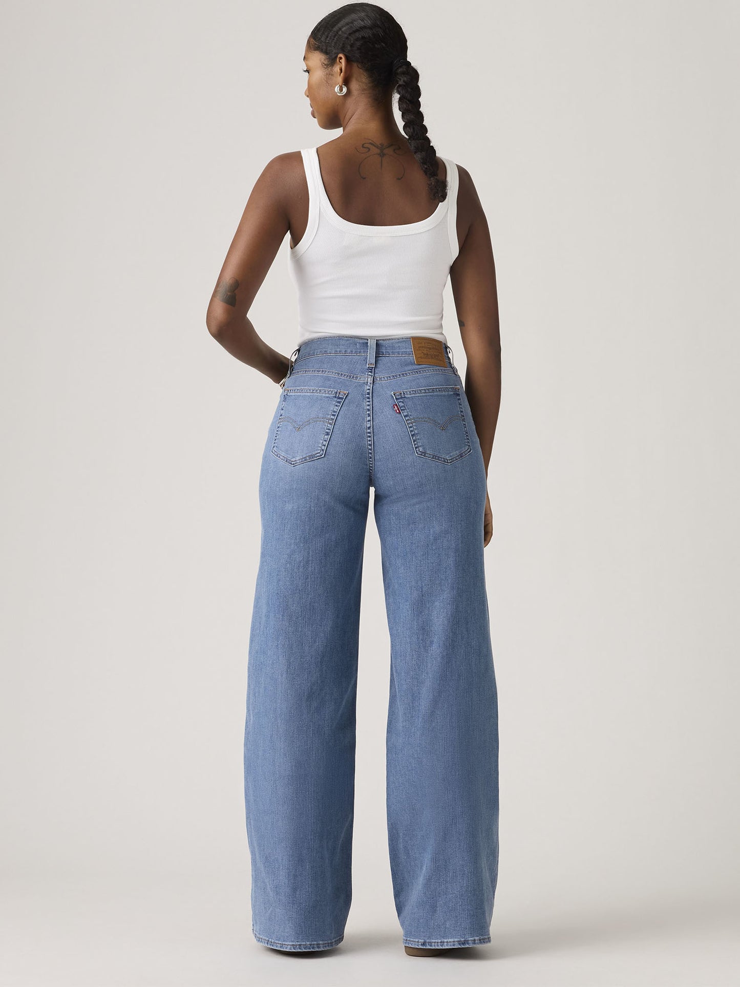 Levi's 728 HR Wide L, jeans donna modello 0039B in denim