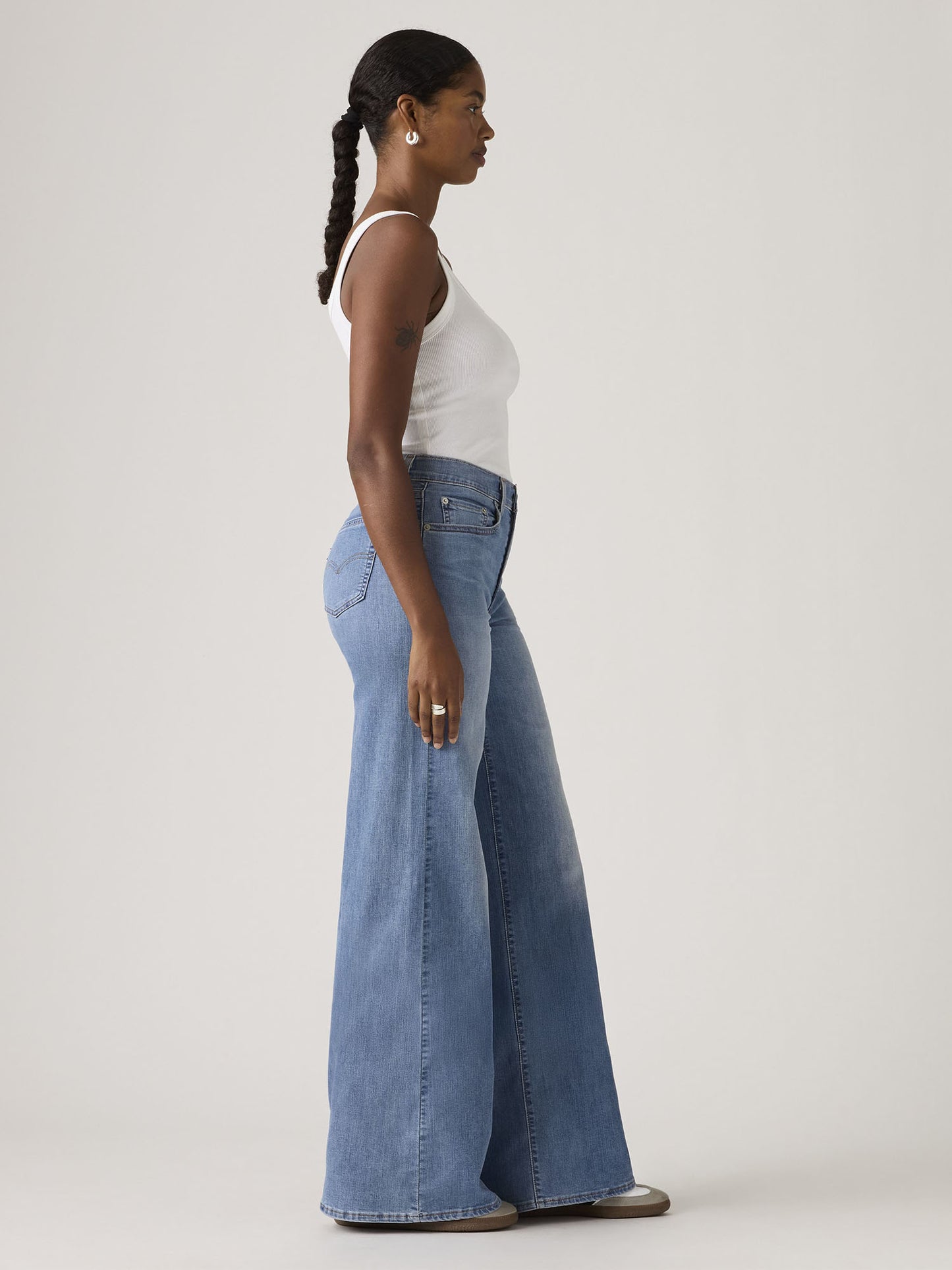 Levi's 728 HR Wide L, jeans donna modello 0039B in denim