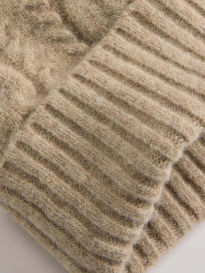 CAPPELLO IN MAGLIA LEVI'S DA DONNA BEIGE