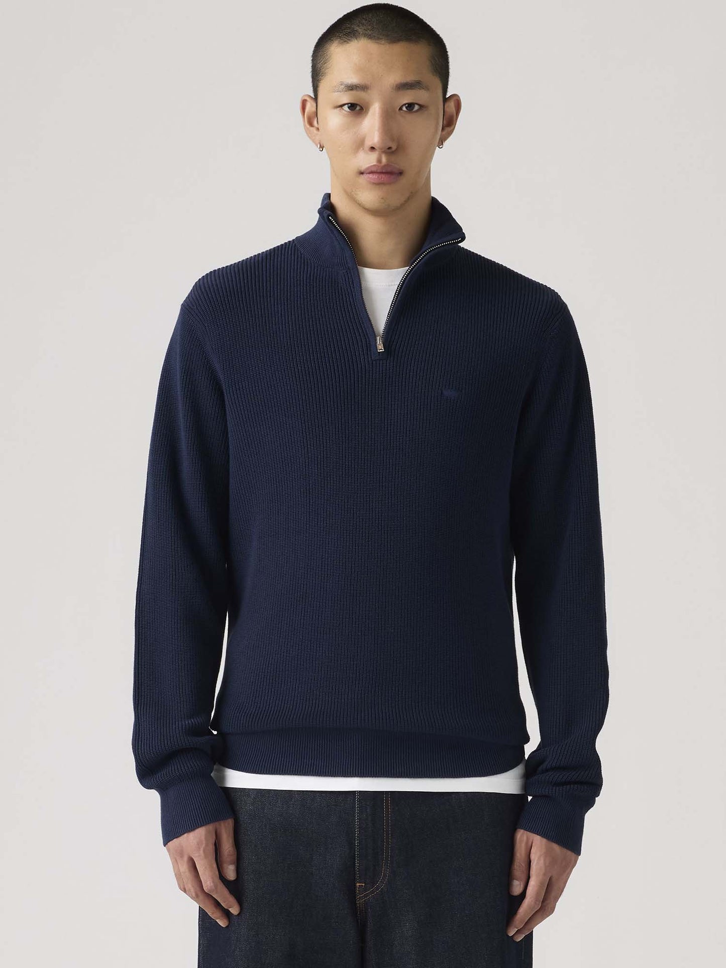 Levi's Quarter Zip, maglia da uomo blu
