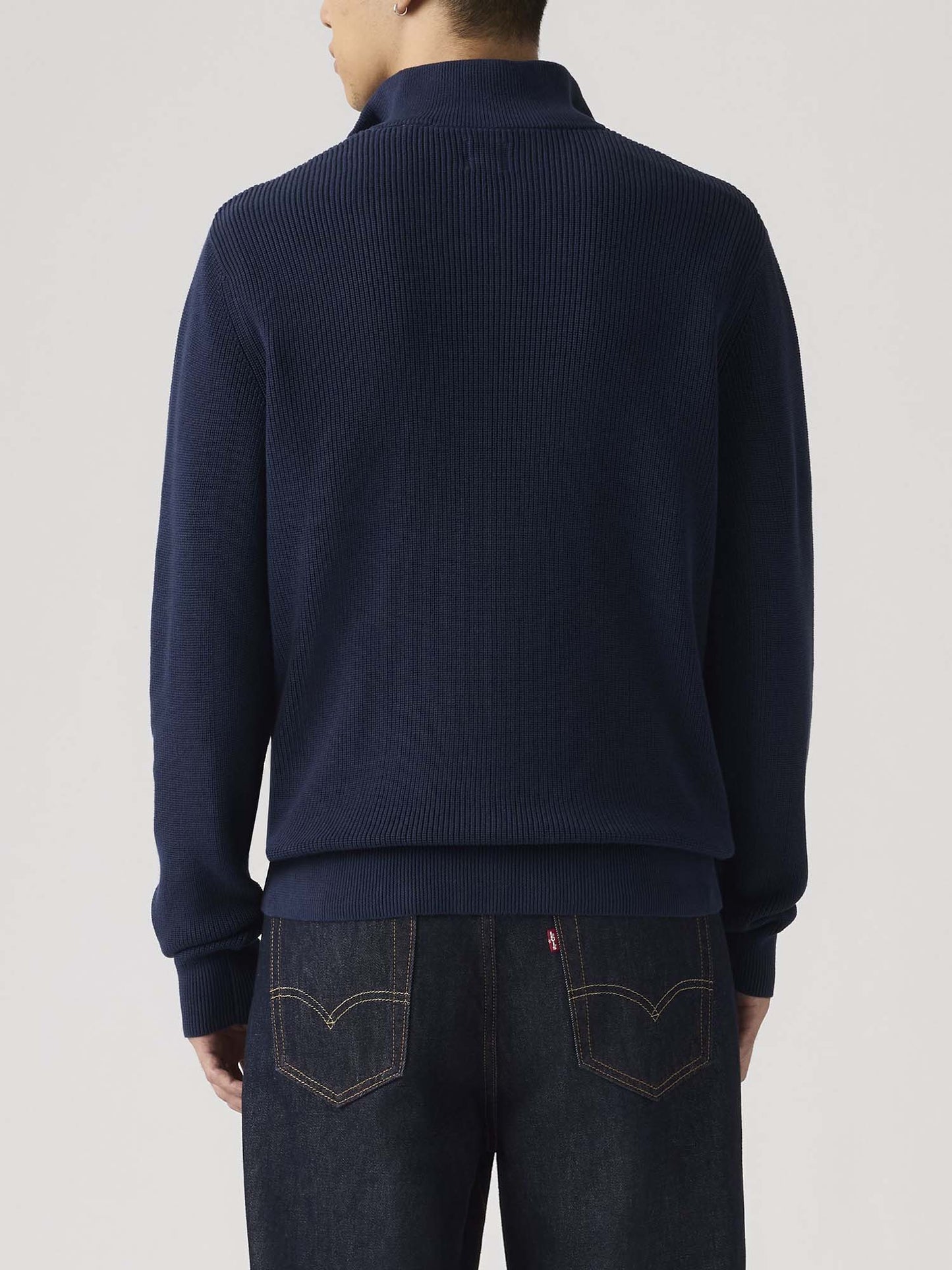 Levi's Quarter Zip, maglia da uomo blu