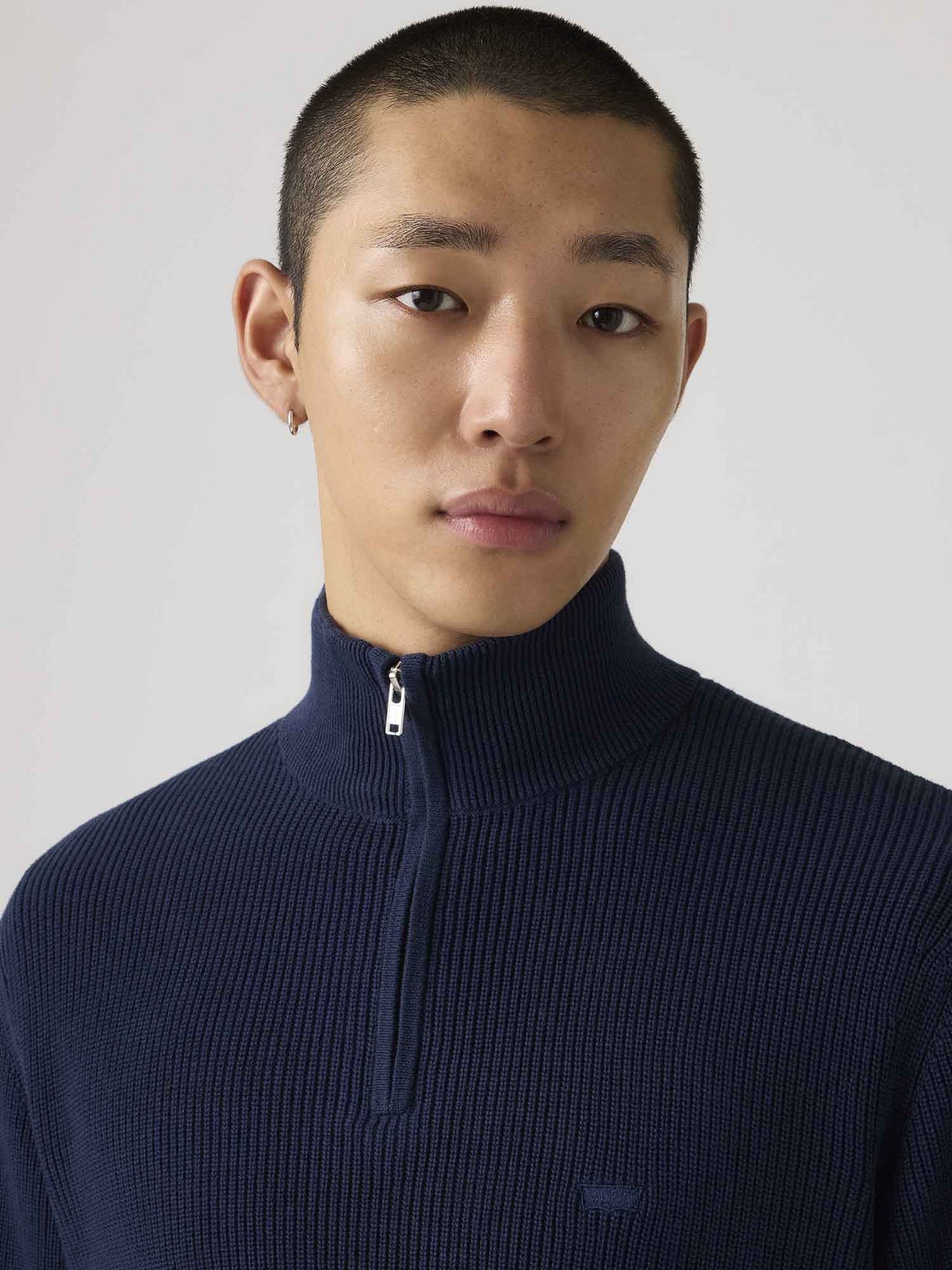 Levi's Quarter Zip, maglia da uomo blu
