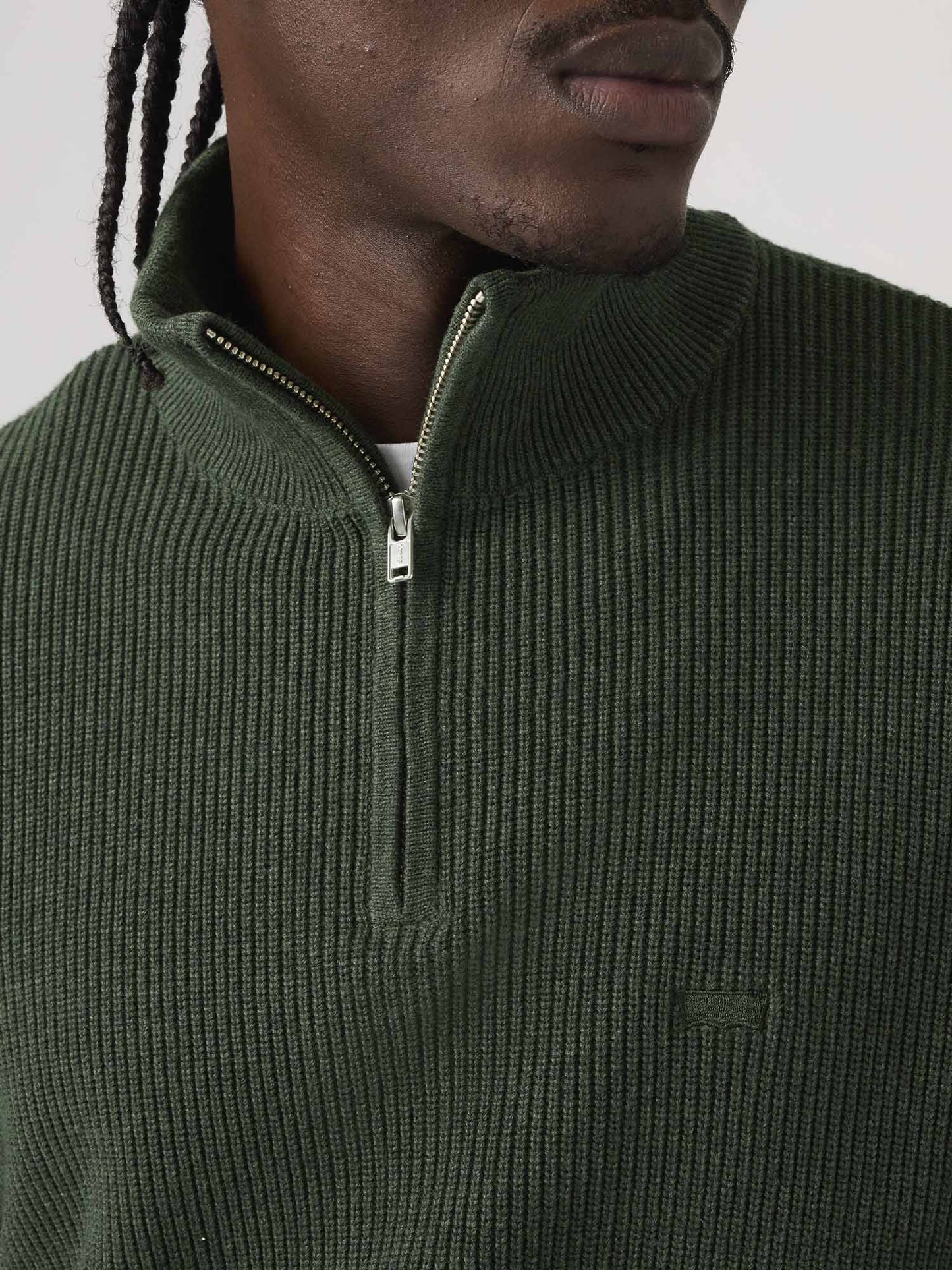 Levi's Quarter Zip, maglia da uomo verde
