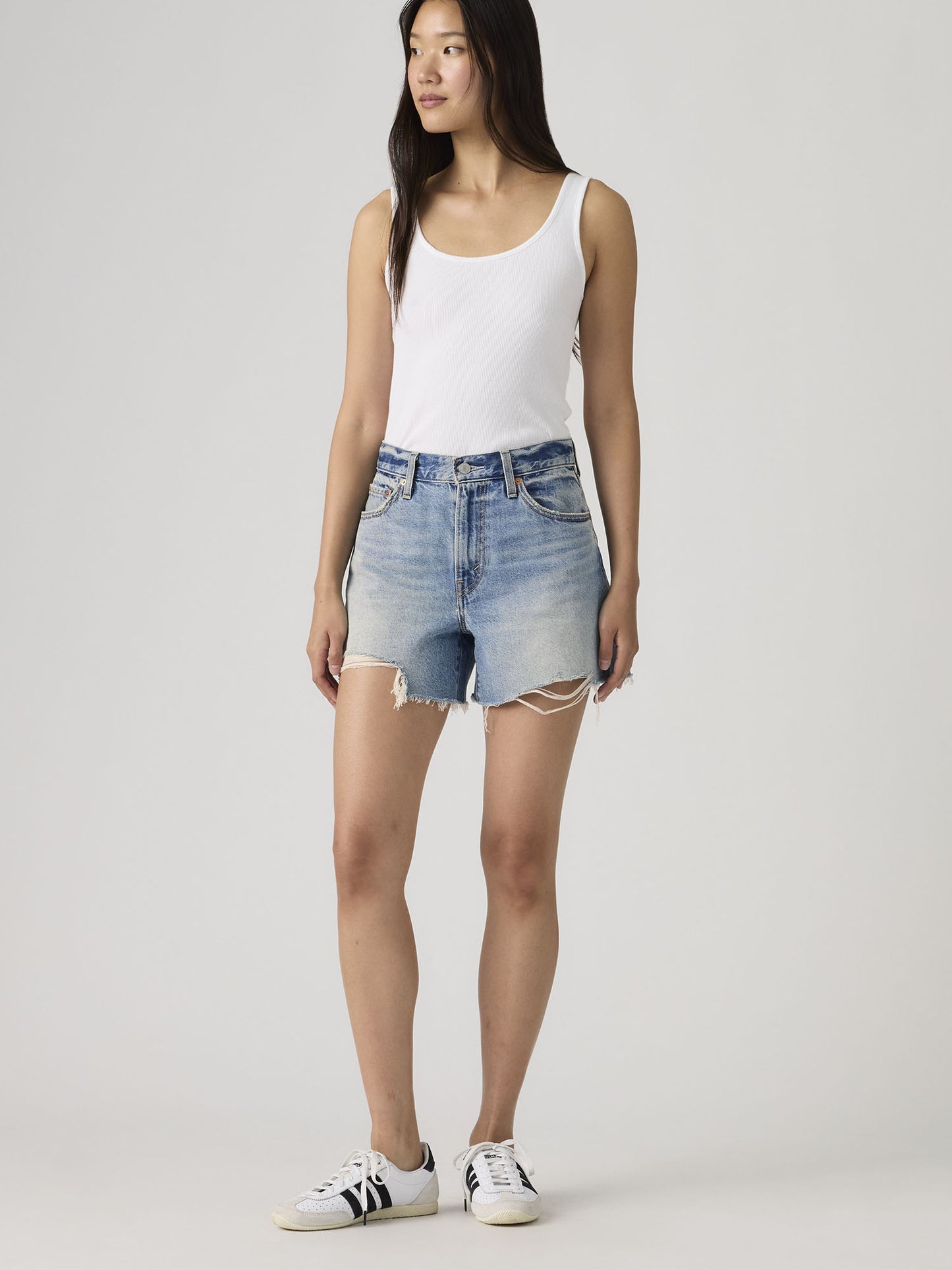 Levi's Ribcage Short, bermuda denim da donna