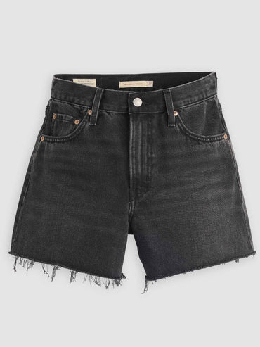Levi's Ribcage, shorts neri da donna in stile casual