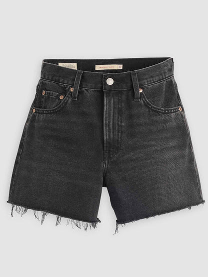 Levi's Ribcage, shorts neri da donna in stile casual