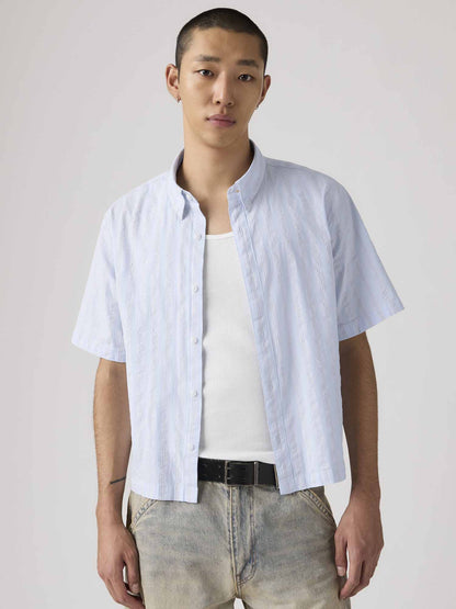 Levi's Camicia Lama Boxy a maniche corte uomo azzurra