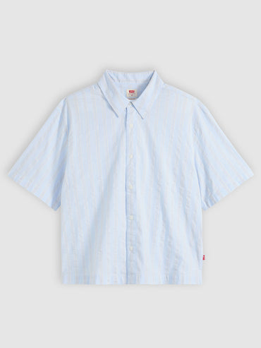 Levi's Camicia Lama Boxy a maniche corte uomo azzurra