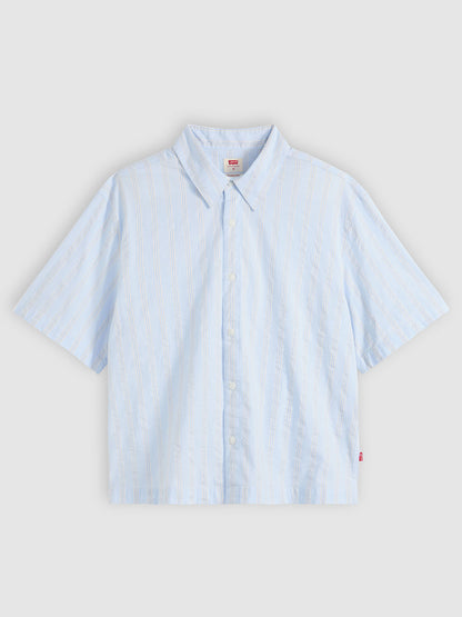 Levi's Camicia Lama Boxy a maniche corte uomo azzurra