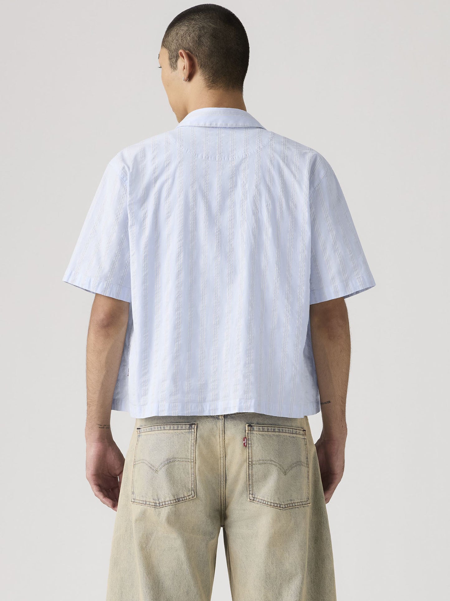 Levi's Camicia Lama Boxy a maniche corte uomo azzurra