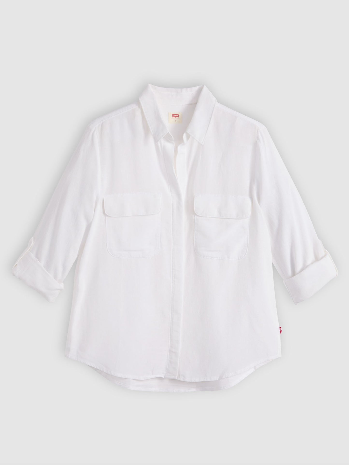 Camicia Elaine Utility bianca da donna Levi's in lino e cotone