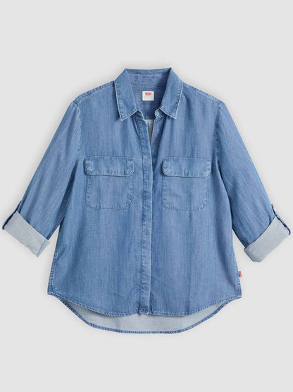 Levi's Elaine, camicia utility in denim da donna