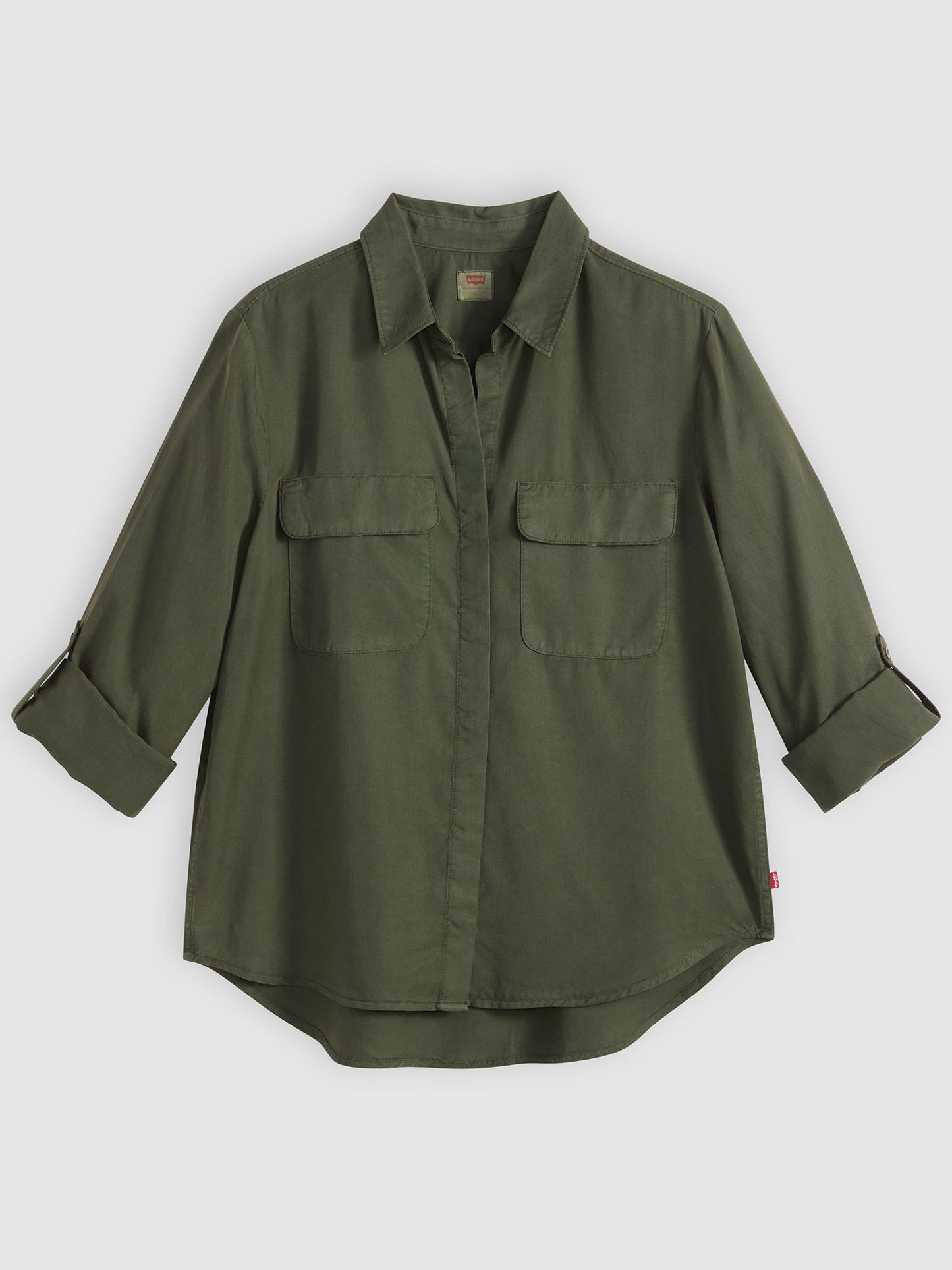 Levi's camicia verde da donna manica lunga