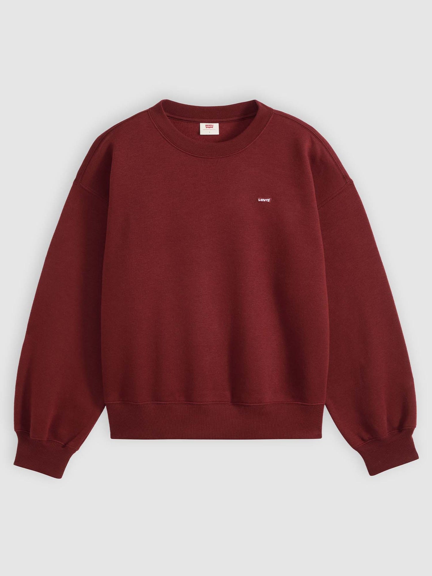 Levi's Everyday Crew, felpa da donna bordeaux