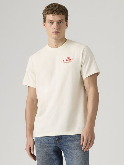 Levi's Relaxed Fit, t-shirt maniche corte uomo panna