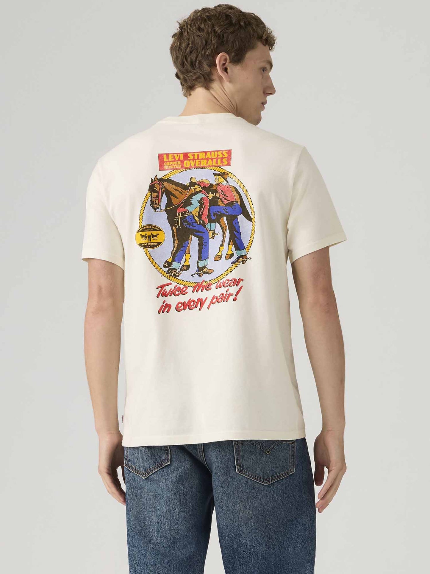 Levi's Relaxed Fit, t-shirt maniche corte uomo panna