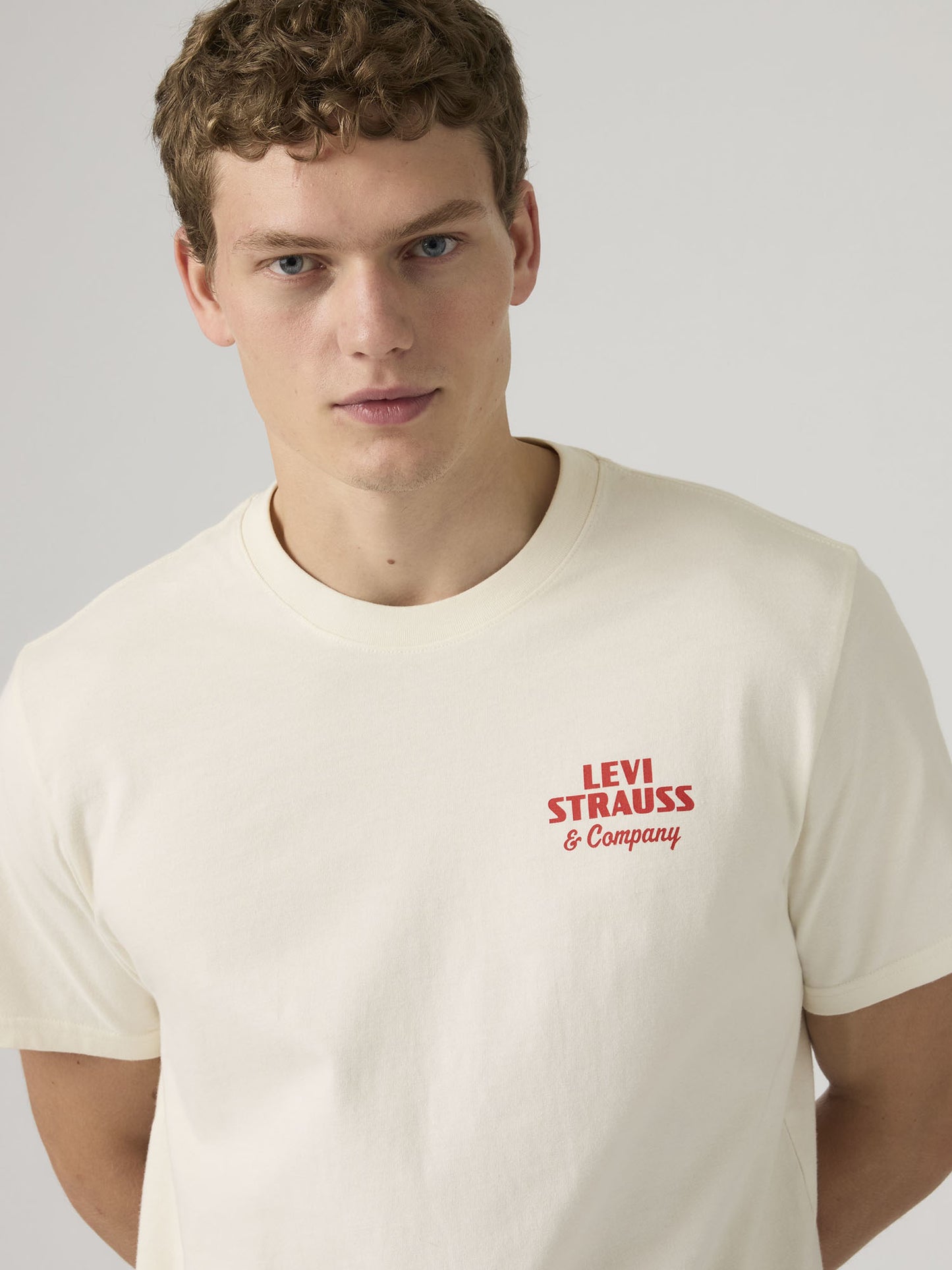 Levi's Relaxed Fit, t-shirt maniche corte uomo panna