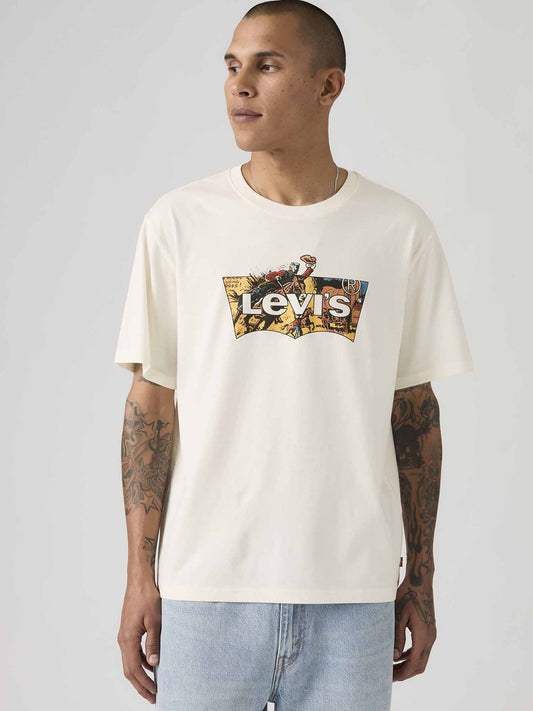 Levi's t-shirt maniche corte da uomo color crema