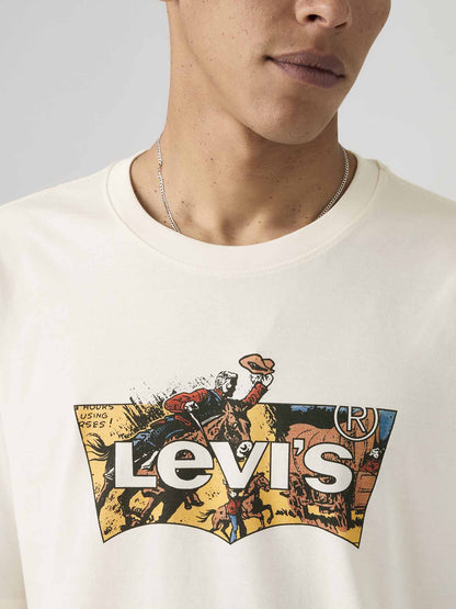 Levi's t-shirt maniche corte da uomo color crema