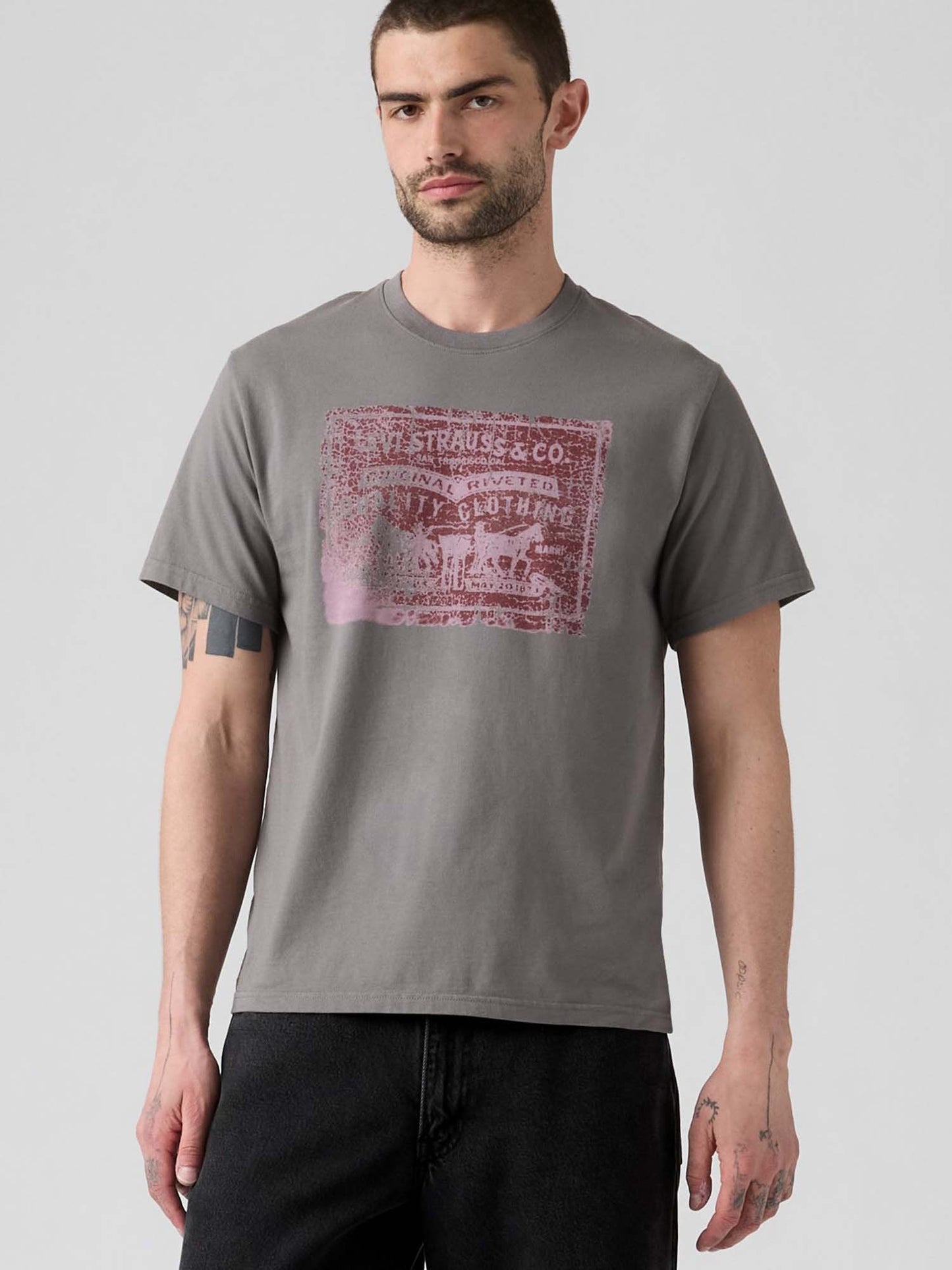 Levi's Relaxed Tee, t-shirt maniche corte da uomo grigia