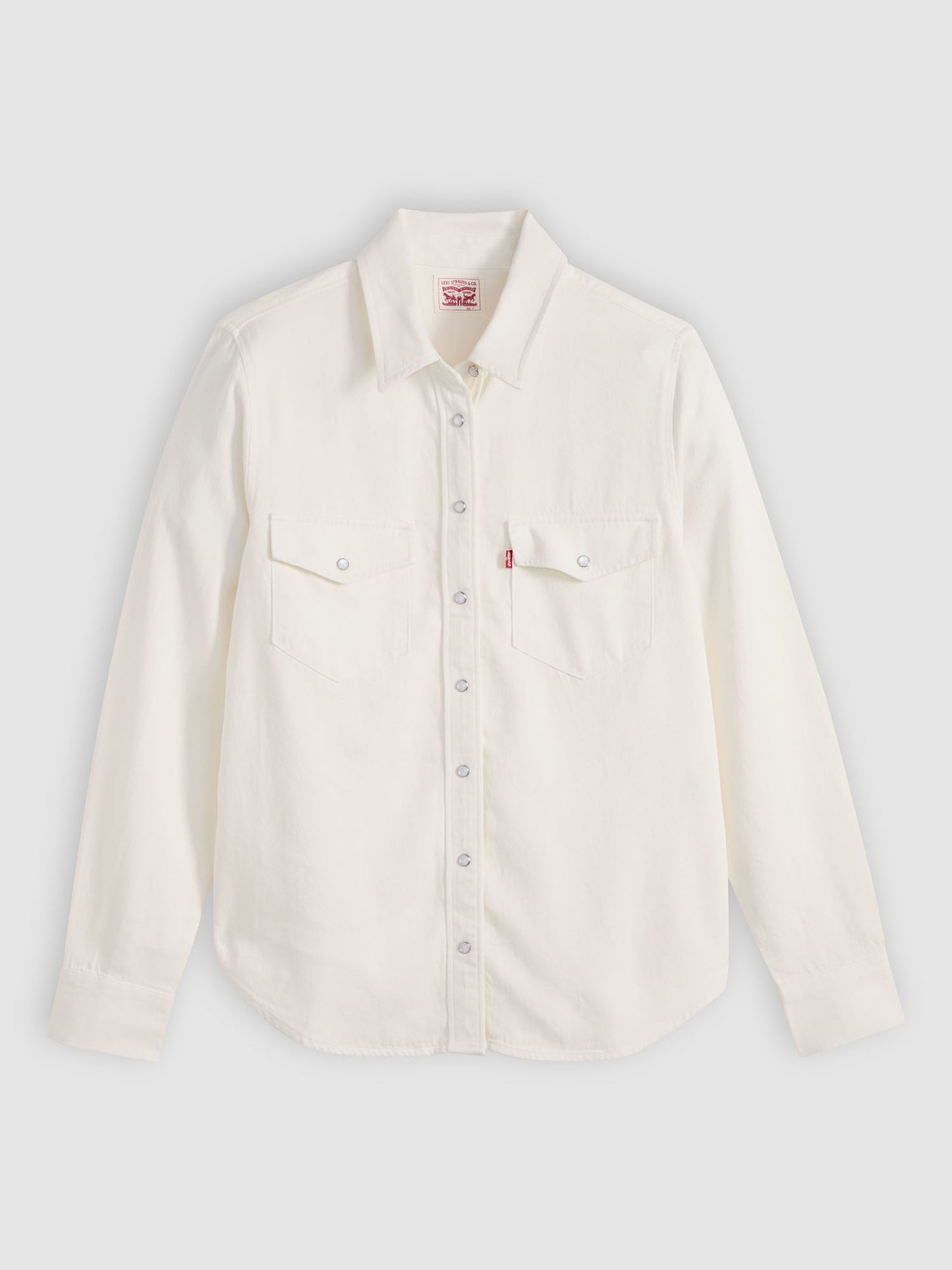 Levi's Iconic Western, camicia donna bianca in cotone