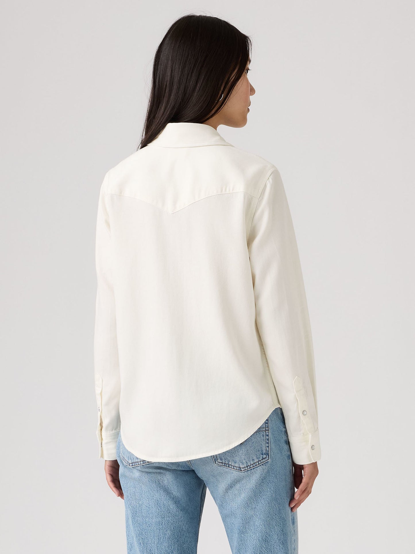 Levi's Iconic Western, camicia donna bianca in cotone