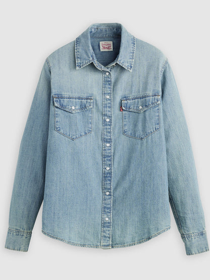 Levi's Iconic Western camicia denim da donna a maniche lunghe
