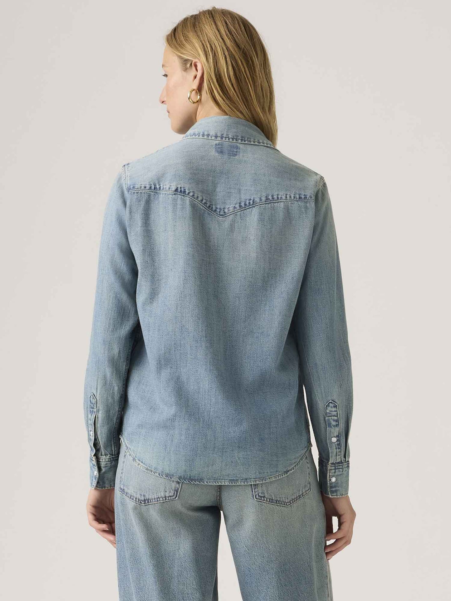 Levi's Iconic Western camicia denim da donna a maniche lunghe