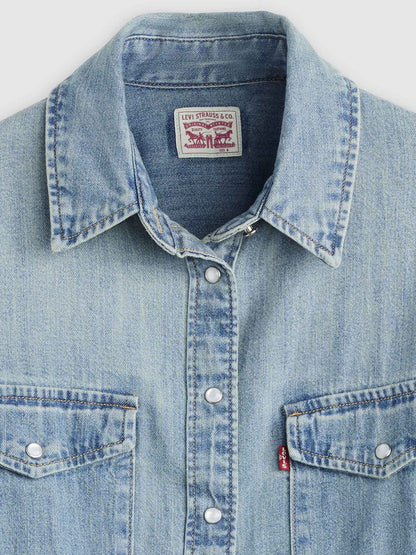 Levi's Iconic Western camicia denim da donna a maniche lunghe
