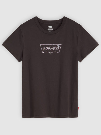 T-SHIRT CON STAMPA STRASS LEVI'S DONNA NERO