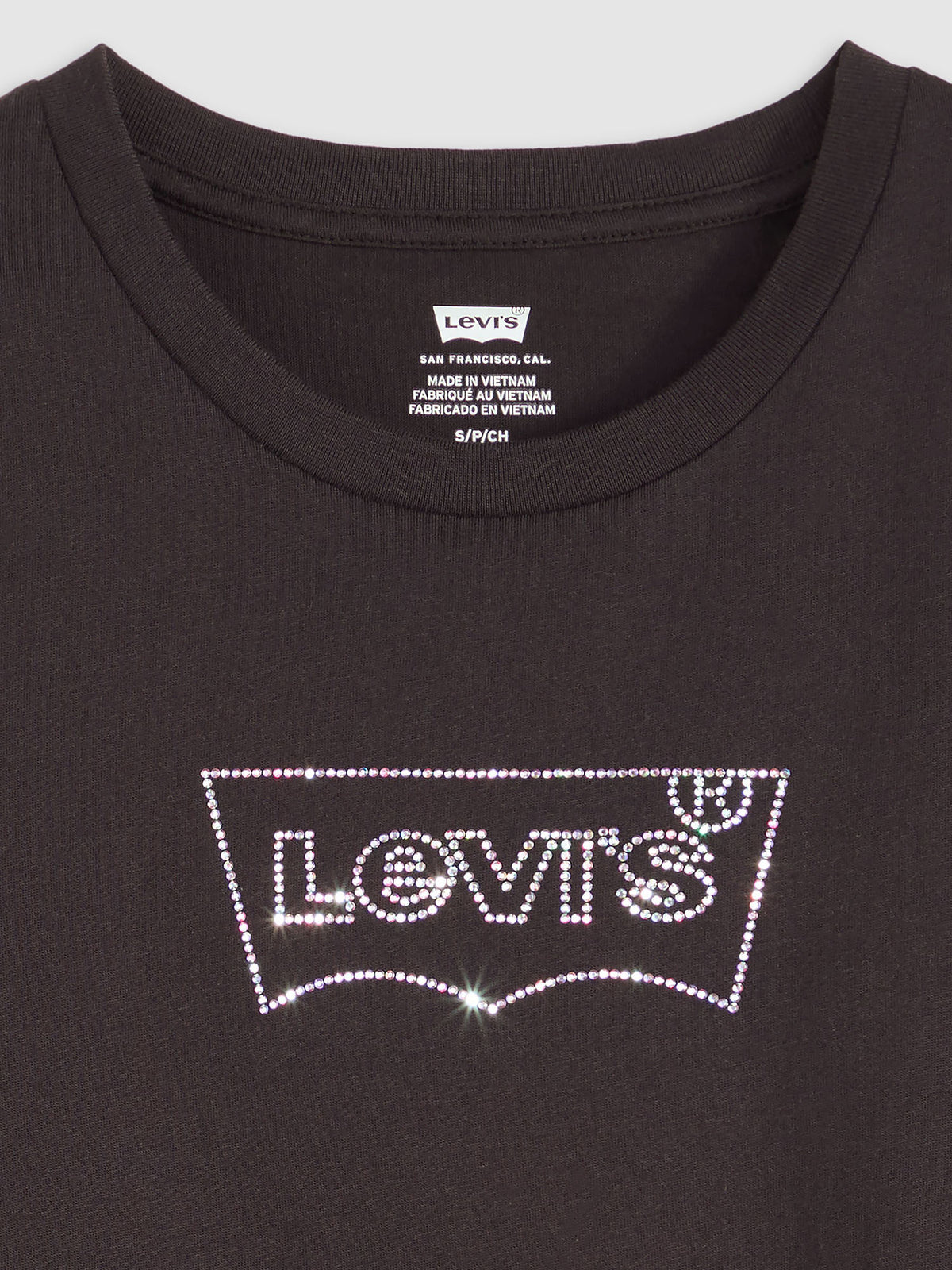 Levi's t-shirt mm da donna nero