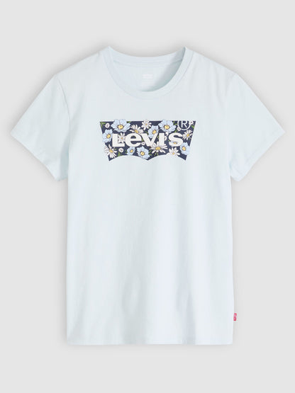 Levi's The Perfect T-shirt da donna azzurra con stampa floreale
