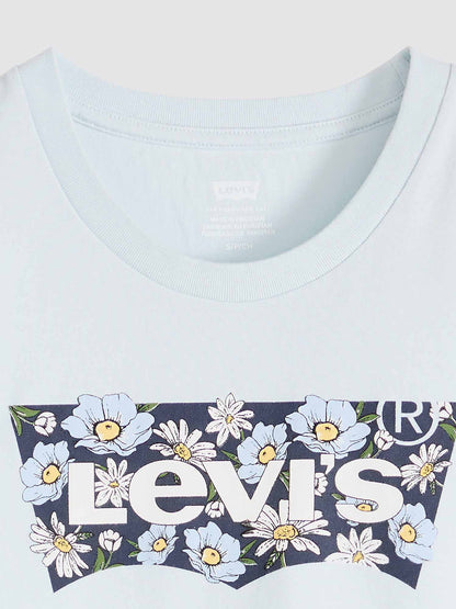 Levi's The Perfect T-shirt da donna azzurra con stampa floreale