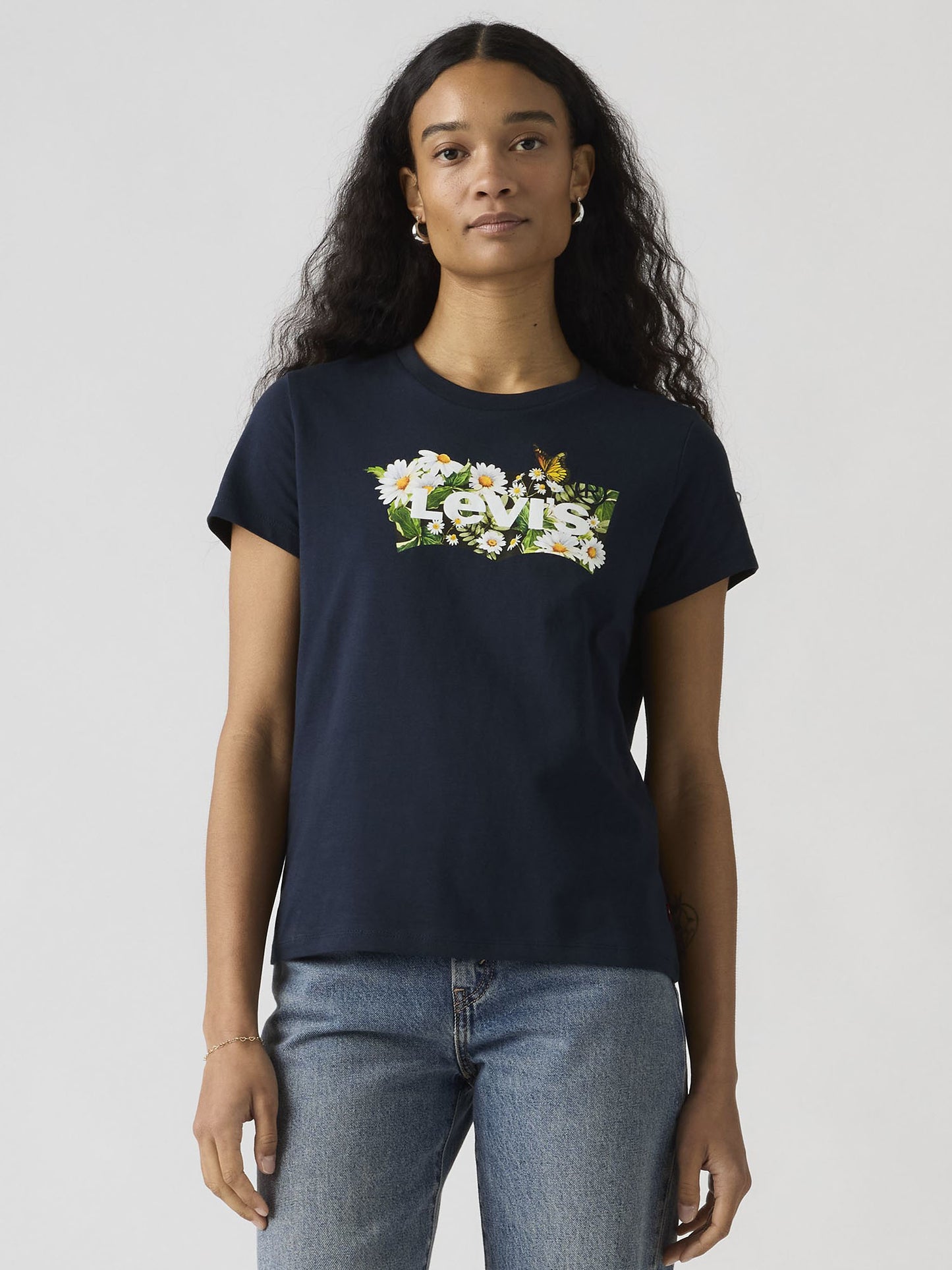 Levi's The Perfect, t-shirt maniche corte donna blu