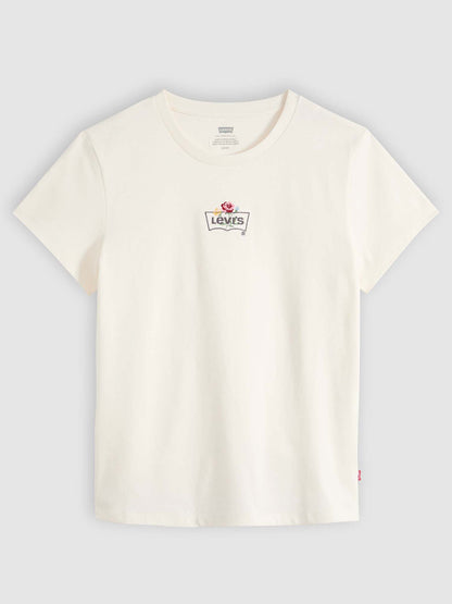 Levi's The Perfect, t-shirt maniche corte da donna panna