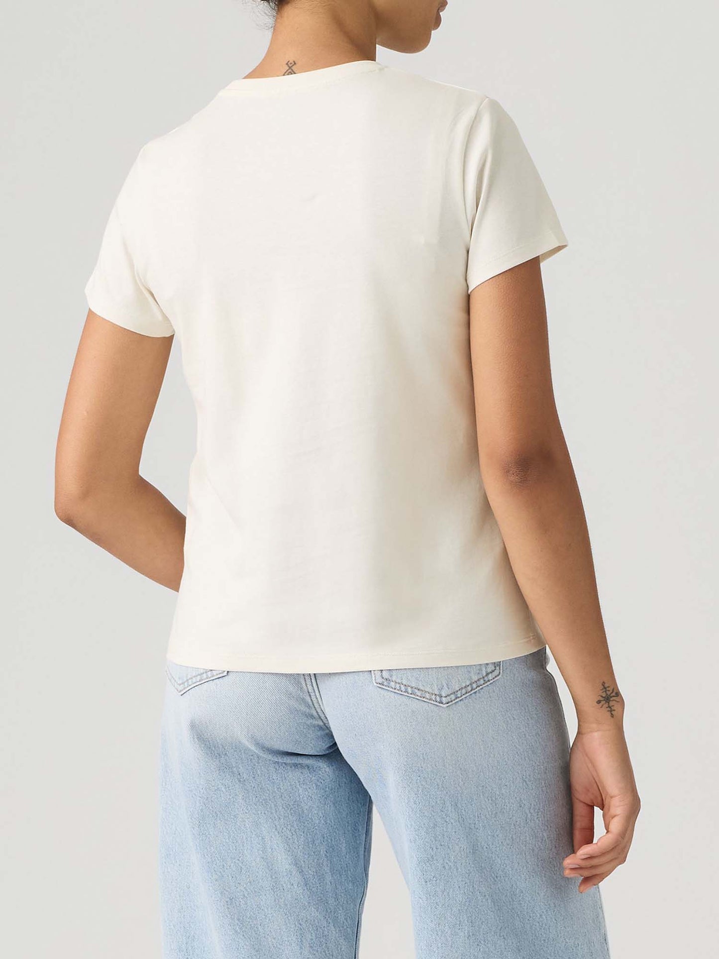 Levi's The Perfect, t-shirt maniche corte da donna panna