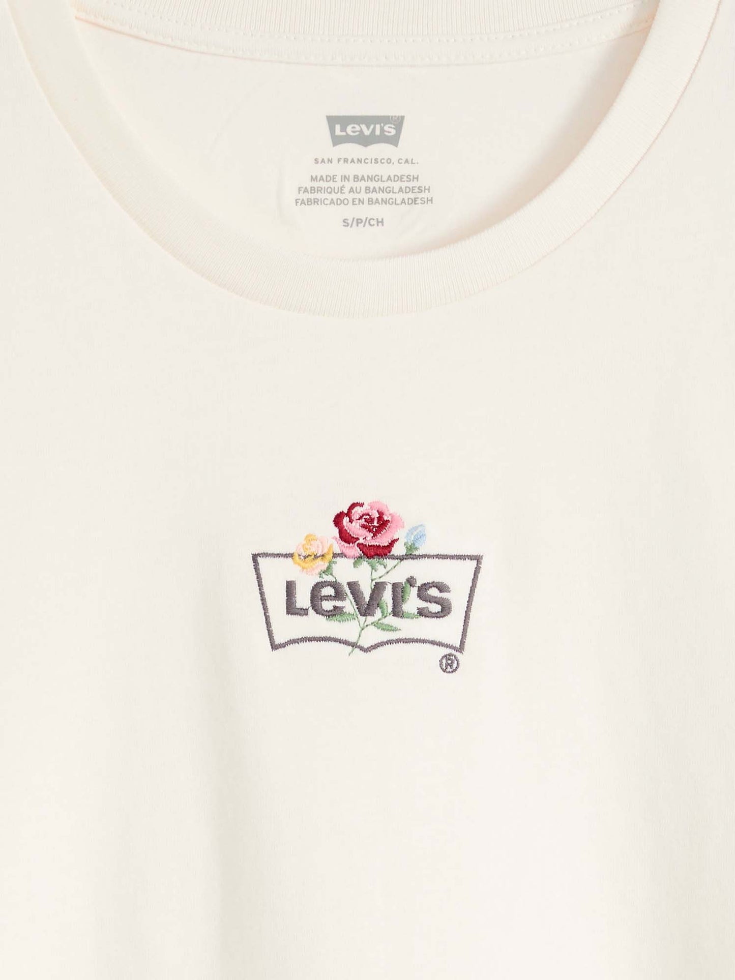 Levi's The Perfect, t-shirt maniche corte da donna panna