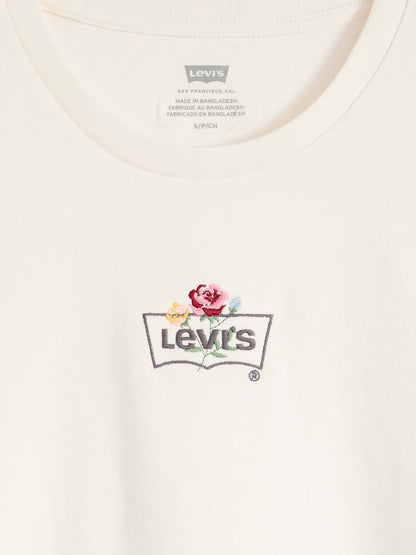 Levi's The Perfect, t-shirt maniche corte da donna panna