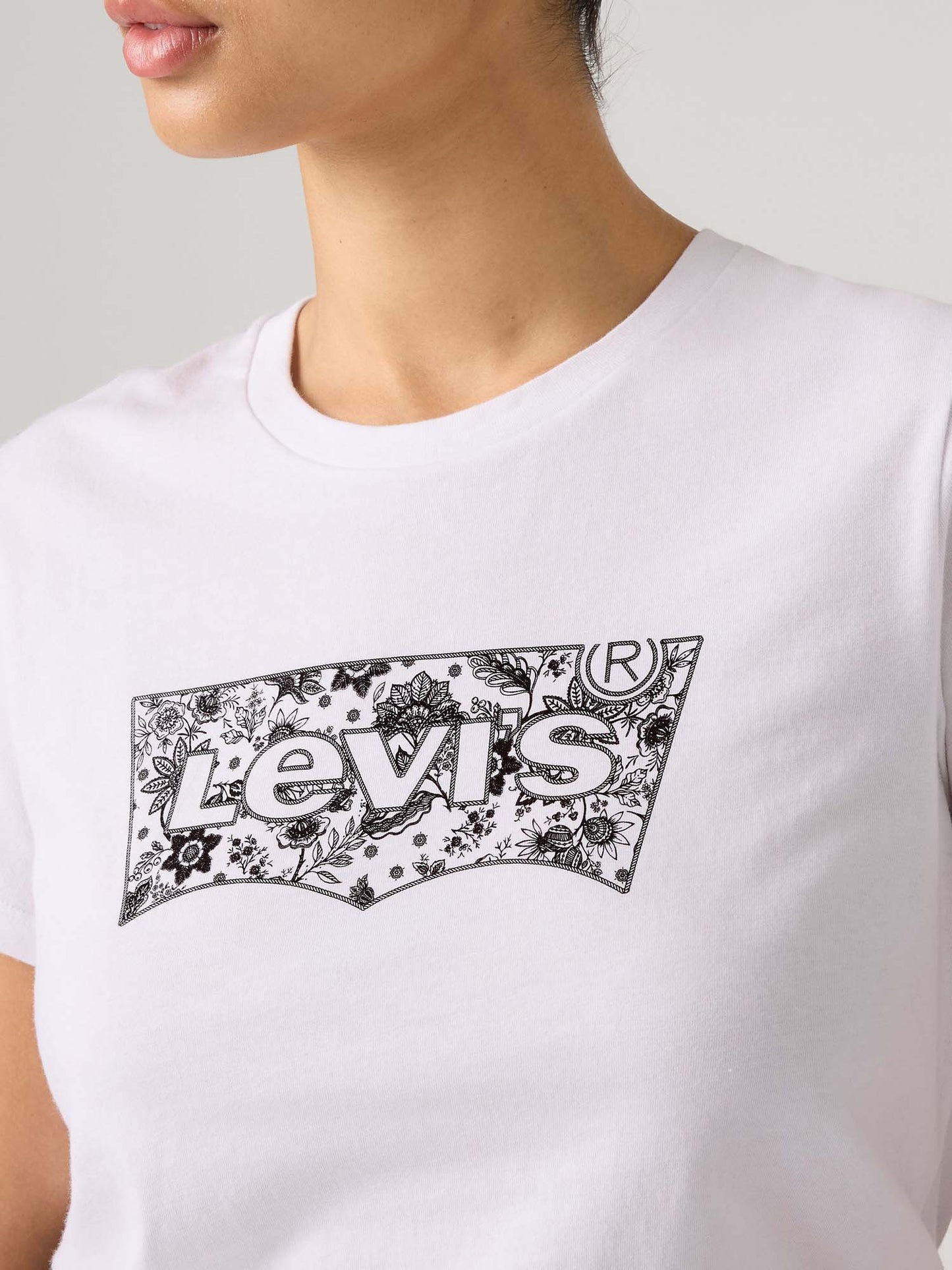 Levi's Perfect Tee, t-shirt maniche corte da donna bianca