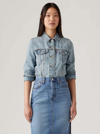 GIUBBINO CLASSICO LEVI'S DONNA JEANS CHIARO
