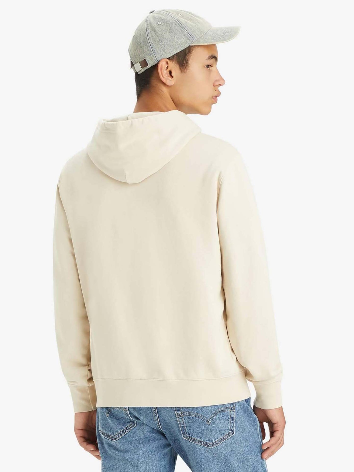 FELPA CON CAPPUCCIO LEVI'S DA UOMO BEIGE