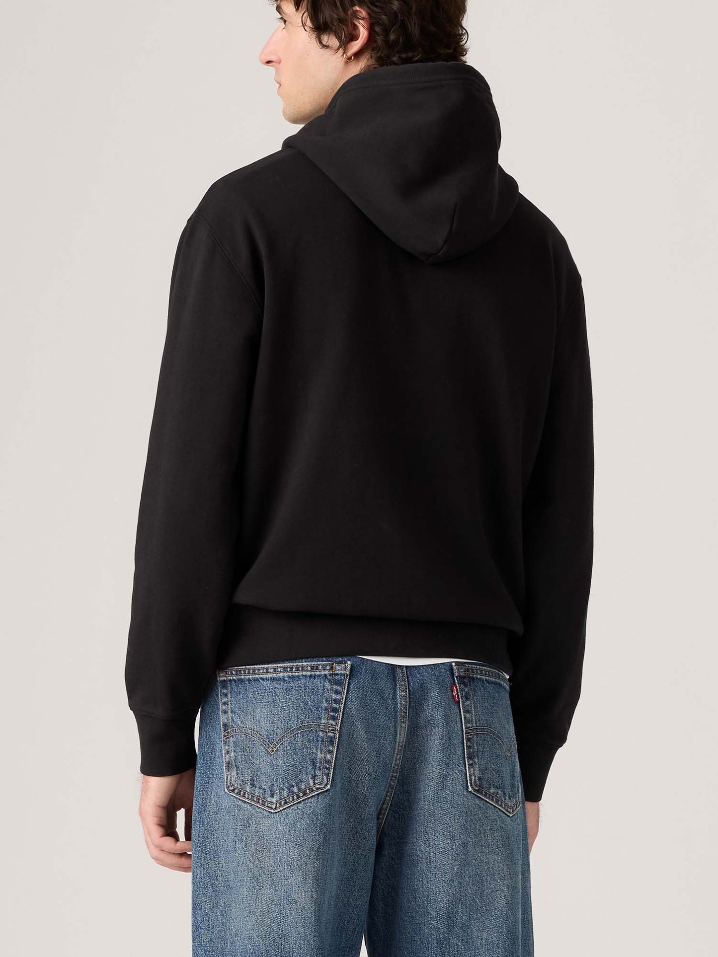 Levi's New Original Hoodie, felpa da uomo nera