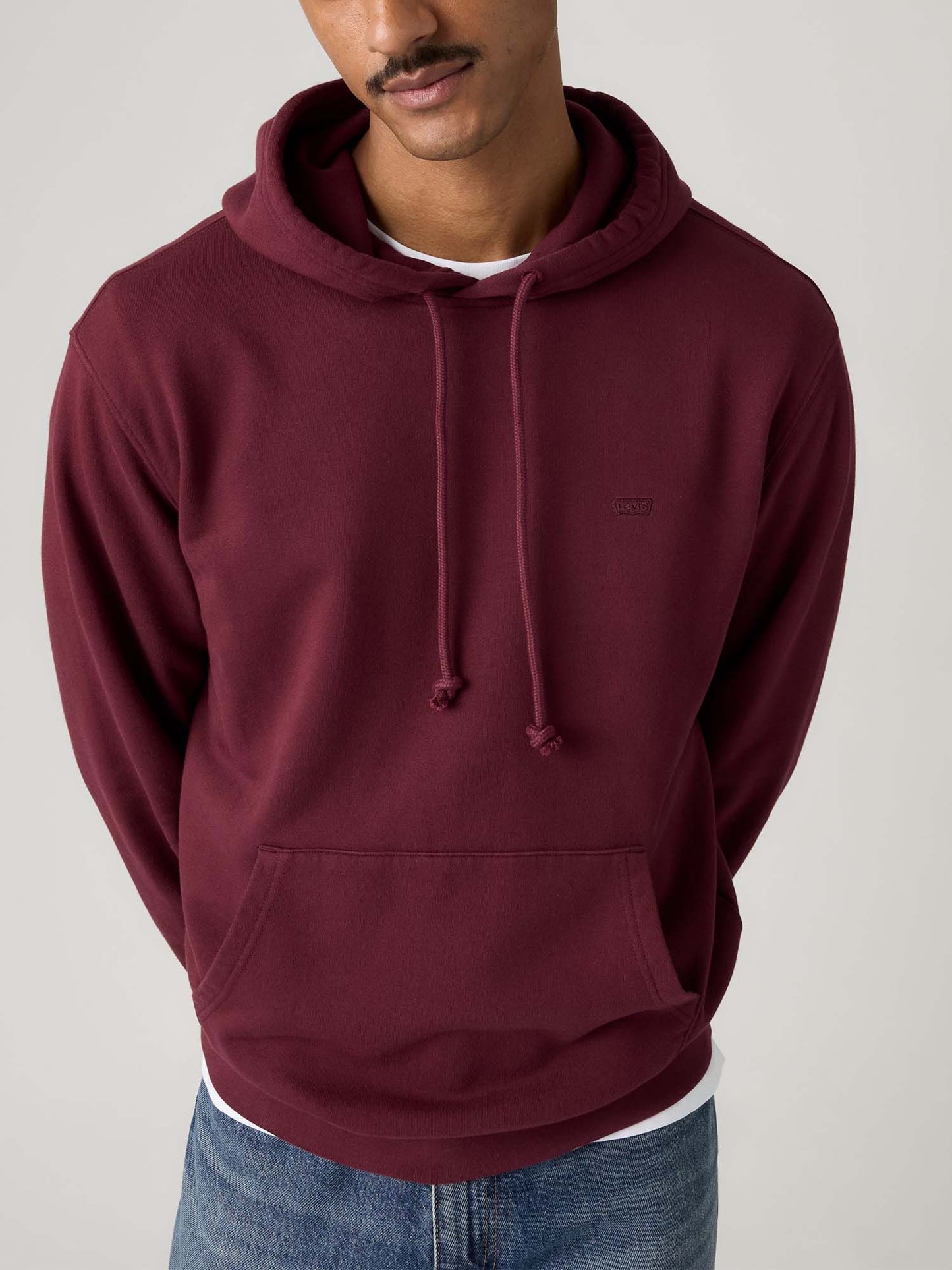 Levi's Original Hood, felpa da uomo Bordeaux